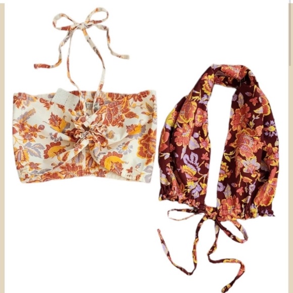 NWT Free People Intimately Summer Of Love Convertible Bandeau Bra color natural - Picture 4 of 7